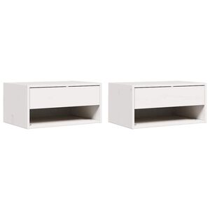 vidaXL Mesa-de-cabeceira 2 unid. Branco 50 x 32,5 x 24 cm