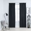 vidaXL Cortinas blackout com ganchos 2 pcs 140x175 cm antracite