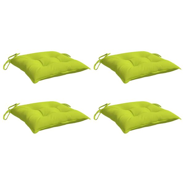 vidaXL Almofad&otilde;es m&oacute;veis de paletes 4pcs tecido oxford verde brilhante