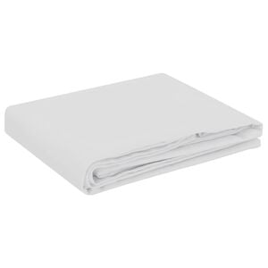 vidaXL Toalha de Mesa Quadrado Branco 90 x 90 cm Poli&eacute;ster