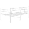 vidaXL Sof&aacute;-cama 90x200 cm metal branco