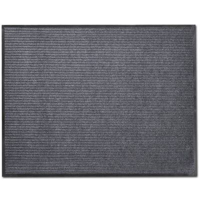 vidaXL Tapetes de porta PVC 4 pcs 90x60 cm cinzento
