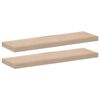 vidaXL Prateleiras flutuantes 2 pcs 80x23,5x4 cm derivados de madeira