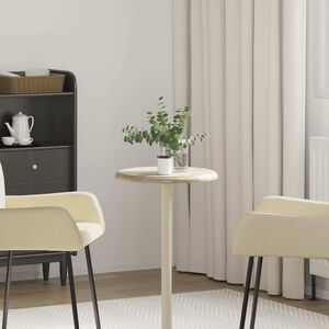 vidaXL Tampo de mesa Ø40x2,5 cm mármore cor creme