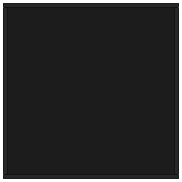 vidaXL Mesa de centro 80x80x35 cm vidro preto