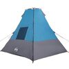 vidaXL Barraca Tipi com telhado Azul 383 x 338 x 217 cm tafetá