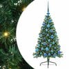 vidaXL &Aacute;rvore de Natal Artificial Pr&eacute;-iluminada Verde 120 cm PVC