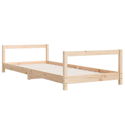 vidaXL Estrutura de cama infantil 80x200 cm madeira de pinho maciça