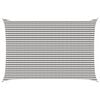 vidaXL Vela de Sombra Cinza Claro e Branco 4 x 5 m HDPE