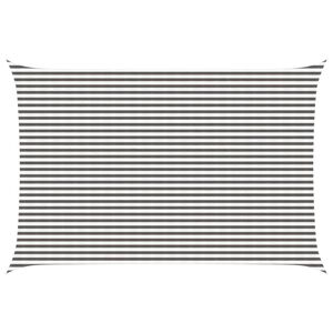 vidaXL Vela de Sombra Cinza Claro e Branco 4 x 5 m HDPE