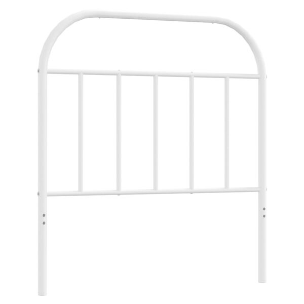 vidaXL Cabeceira de cama 80 cm metal branco