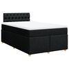 vidaXL Cama com molas/colch&atilde;o 120x200 cm tecido preto