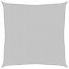 vidaXL Para-sol estilo vela 3,6x3,6m oxford 100% poli&eacute;ster cinza-claro