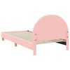 vidaXL Estrutura de Cama Infantil com Cabeceira Rosa 90 x 190 cm