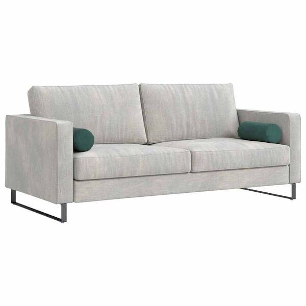 vidaXL Almofadas de Apoio 2 pcs Verde Escuro &Oslash; 15 x 40 cm