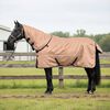 vidaXL Cobertor de Cavalo Cappuccino 115 cm Poli&eacute;ster