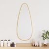 vidaXL Espelho de parede 60x25 cm dourado