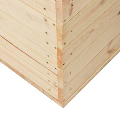 vidaXL Caixa de arrumação 100x54x50,7 cm madeira de pinho maciça