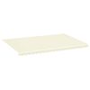 vidaXL Tecido de substitui&ccedil;&atilde;o para toldo 5x3,5 m cor creme