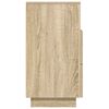 vidaXL Mesa de cabeceira com 2 gavetas 36x36x68 cm carvalho sonoma