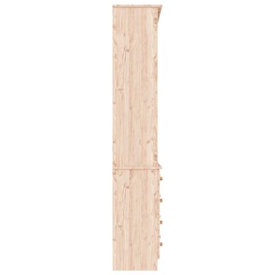 vidaXL Estante c/ gavetas ALTA 77x35x186,5 cm madeira de pinho maciça