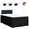 vidaXL Cama boxspring com colch&atilde;o 120x190 cm tecido preto