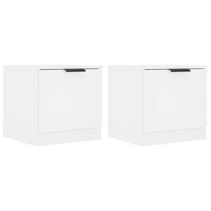 vidaXL Mesas de cabeceira 2 pcs 40x39x40 cm branco