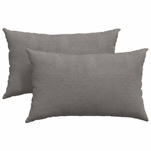 vidaXL Travesseiros de Sof&aacute; 2 pcs Cinzento-claro 50 x 30 cm