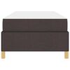 vidaXL Estrutura da Cama com colch&atilde;o Marrom Escuro 80 x 200 cm tecido
