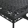 vidaXL Mesa de jardim 150x90x72 cm alum&iacute;nio fundido preto
