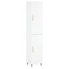 vidaXL Arm&aacute;rio alto 34,5x34x180 cm madeira processada branco brilhante