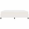 vidaXL Estrutura da Cama com colch&atilde;o Creme 200 x 200 cm tecido