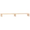 vidaXL Suporte para monitor 100x27x10 cm madeira de pinho maci&ccedil;a
