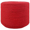 vidaXL Cord&atilde;o de Algod&atilde;o 4 mm 100 m Vermelho 100% Algod&atilde;o
