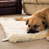 HuggleHounds Tapete para animais de estima&ccedil;&atilde;o tam. L branco l&atilde;