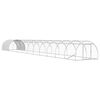 vidaXL Galinheiro Prateado 1200 x 150 x 100 cm A&ccedil;o Galvanizado