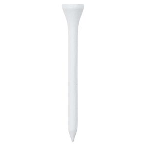 vidaXL Tees de golfe 1000 pcs 83 mm bambu branco