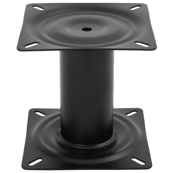vidaXL Pedestal para assento de barco 18 cm a&ccedil;o preto