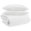 vidaXL Conjunto de Edredom 3 unid. Branco Pena de ganso