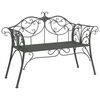 vidaXL Banco de jardim 2-N&uacute;mero de lugares 130 x 47 x 90 cm A&ccedil;o
