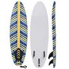 vidaXL Prancha de surf design folhas 170 cm