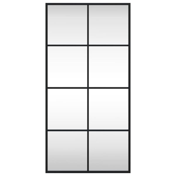 vidaXL Espelho de parede retangular 40x80 cm ferro preto