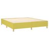 vidaXL Cama box spring c/ colch&atilde;o e LED 160x200 cm tecido verde