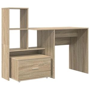 vidaXL Mesa Carvalho Sonoma Derivados de Madeira 131,5 x 50 x 106,5 cm