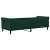 vidaXL Sof&aacute;-cama 80x200 cm veludo verde-escuro