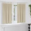 vidaXL Cortinas opacas 2 pcs Creme 140 x 175 cm Veludo