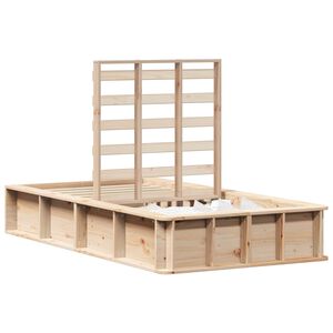 vidaXL Estrutura da Cama Marrom Cera 75 x 190 cm