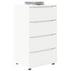 vidaXL Gabinetes de Armazenamento 2 pcs Branco 60 x 48 x 105 cm