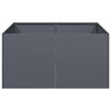 vidaXL Vaso/floreira 80x80x40 cm a&ccedil;o laminado a frio antracite