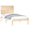 vidaXL Estrutura cama pequena solteiro 75x190 cm madeira maciça